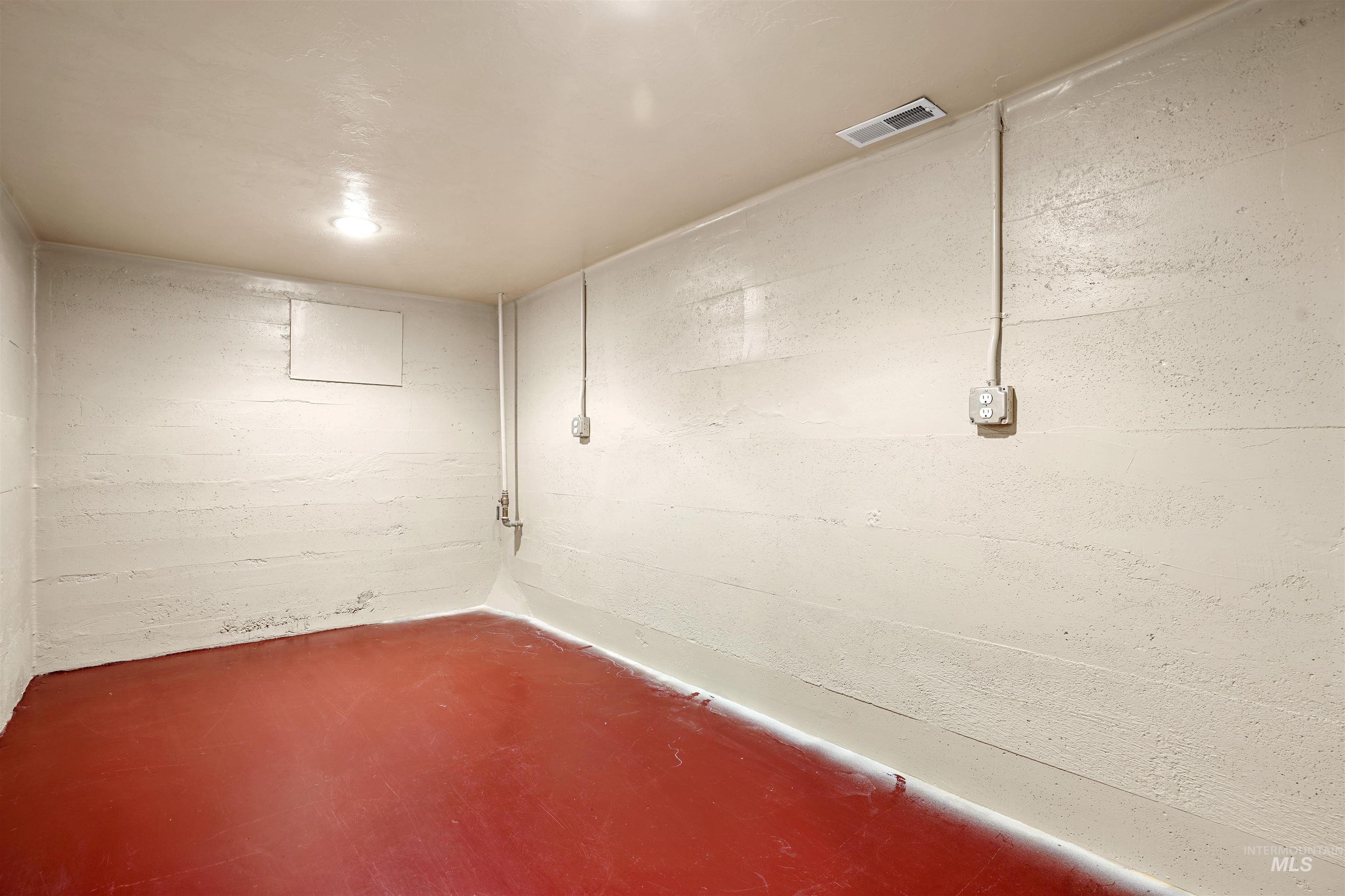 View of finished below grade area