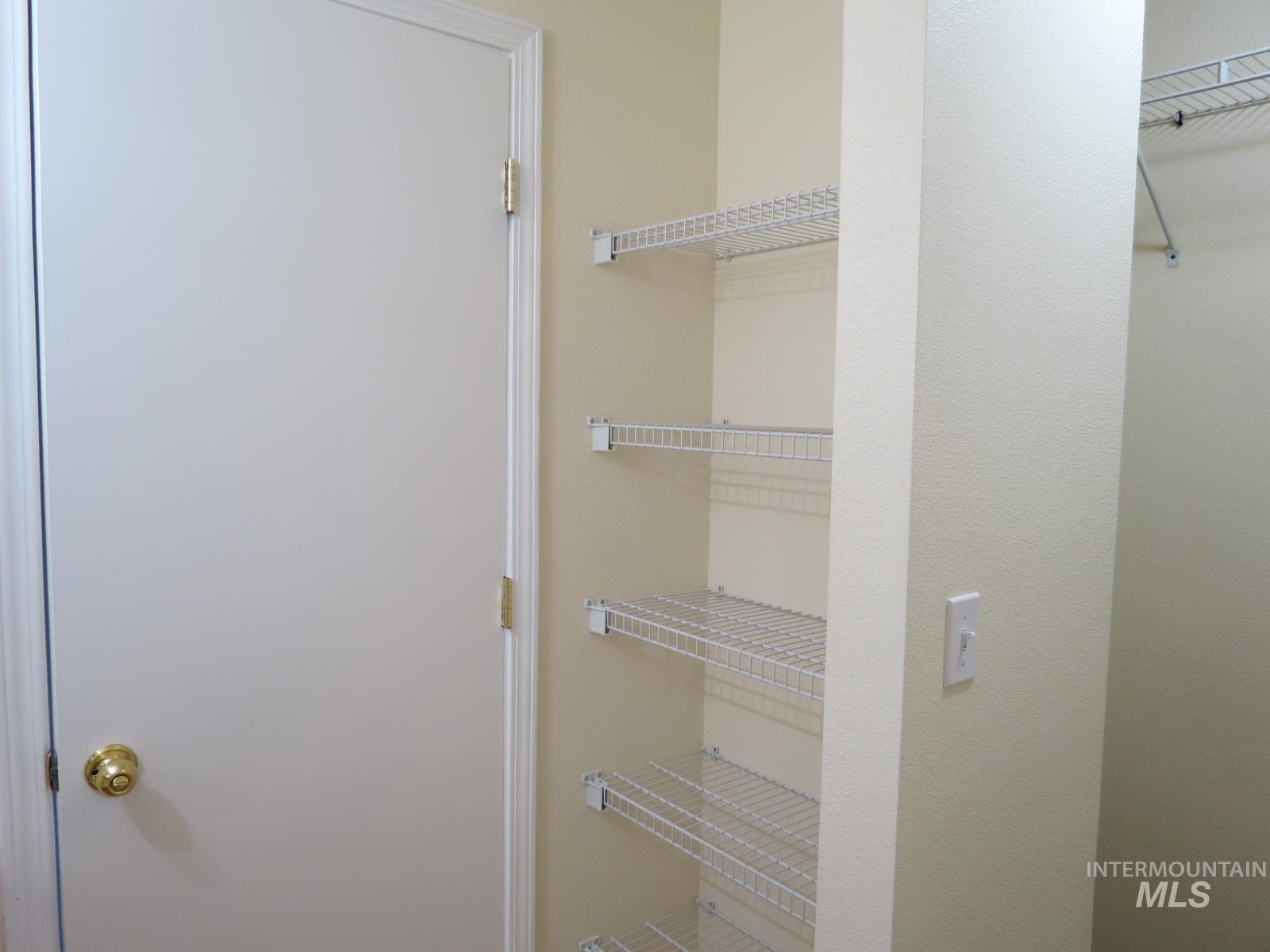 View of linen closet in Master Bath