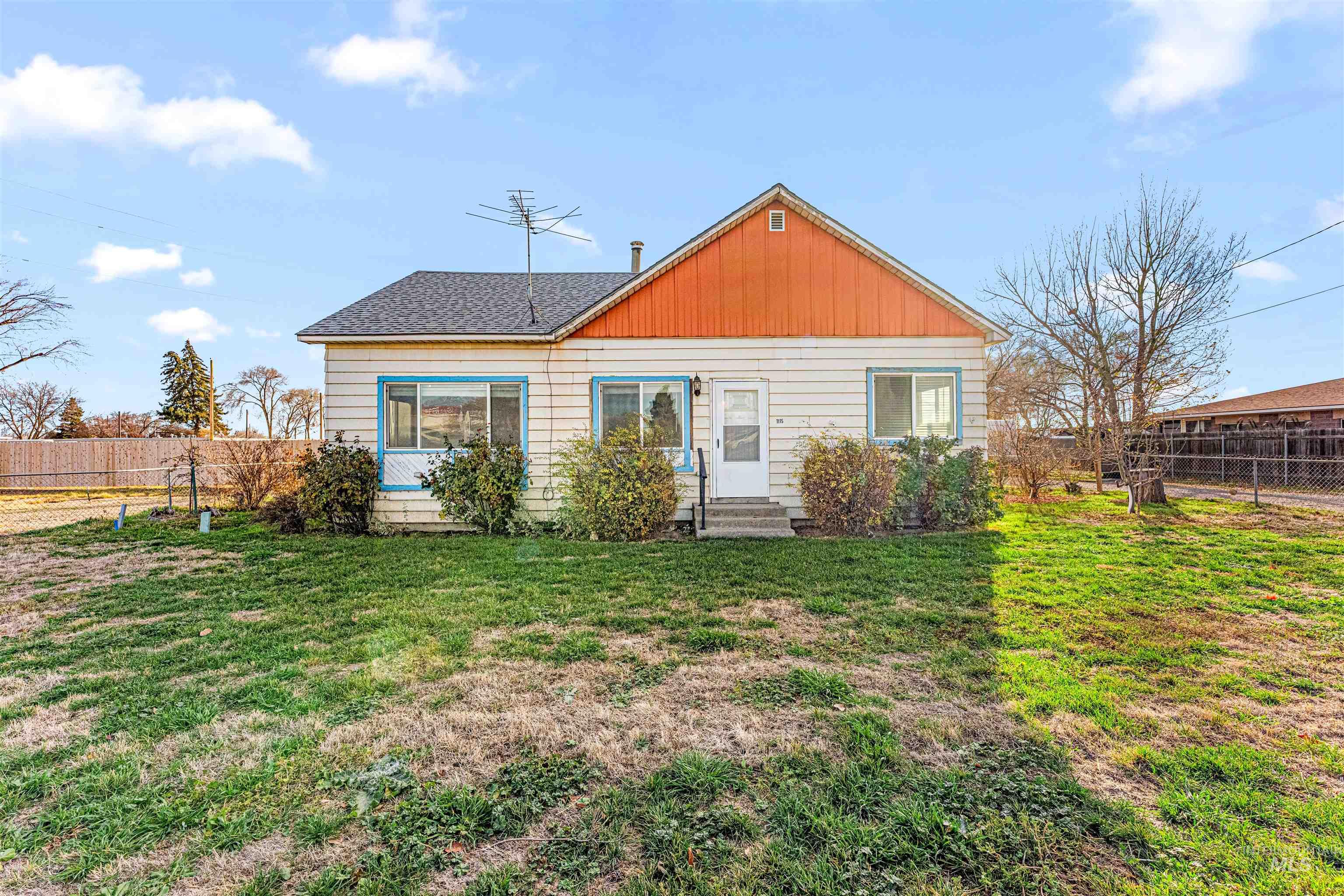 Rear view of property