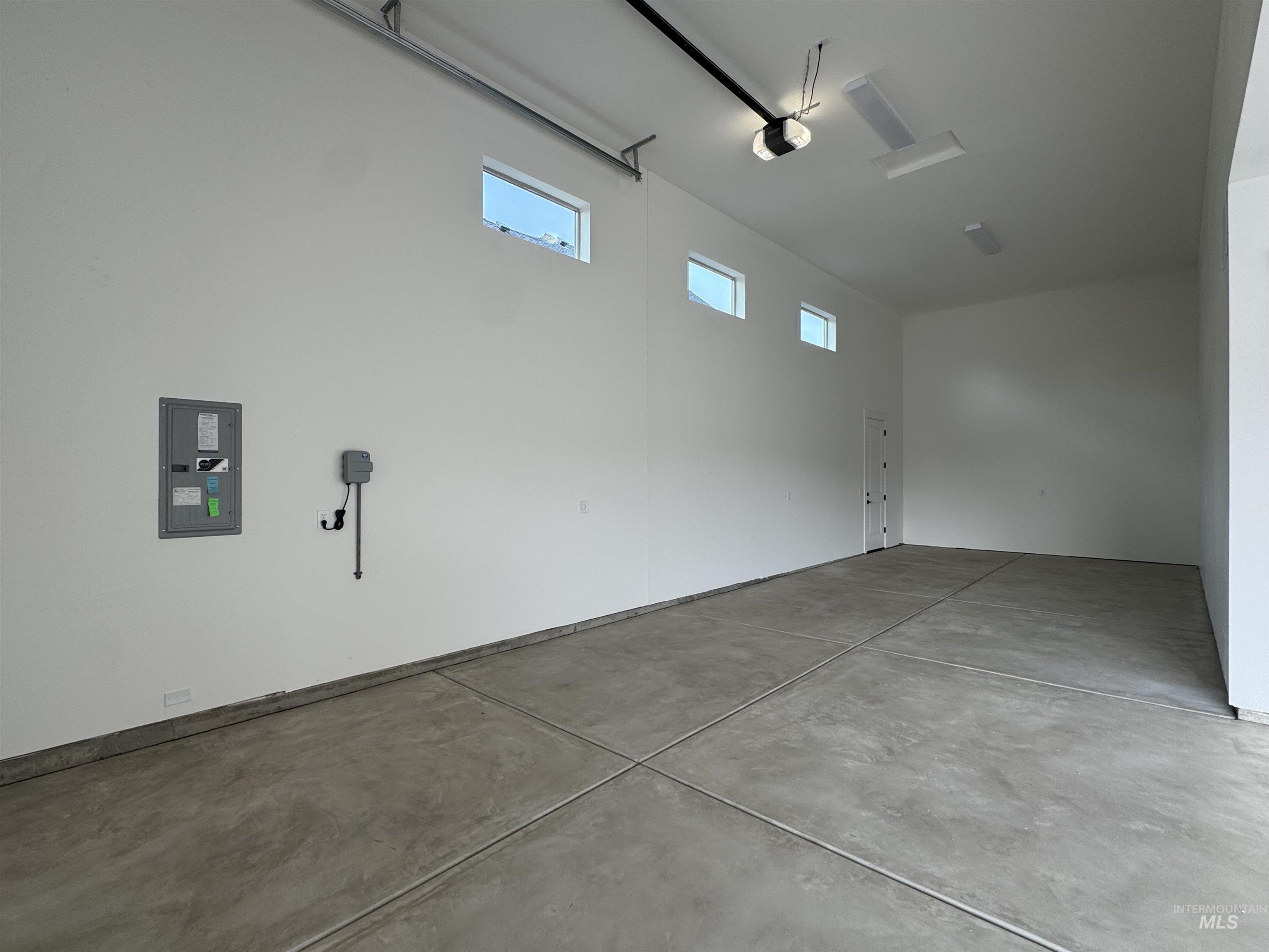 Garage with electric panel