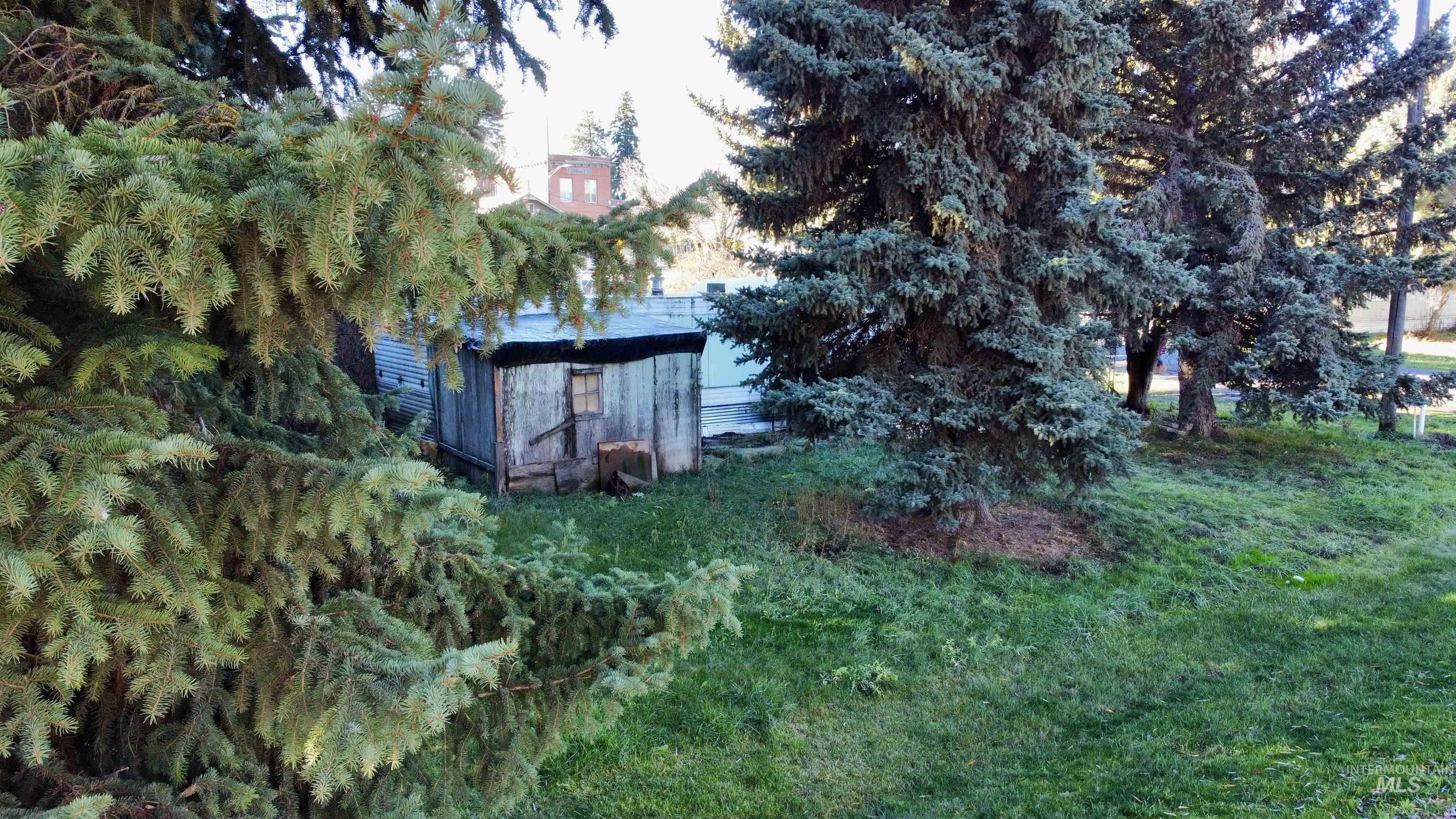 View of yard featuring an outbuilding