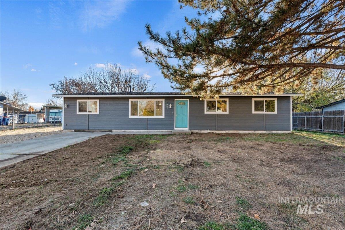 View of single story home