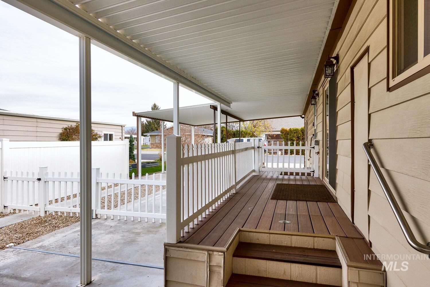 View of wooden porch