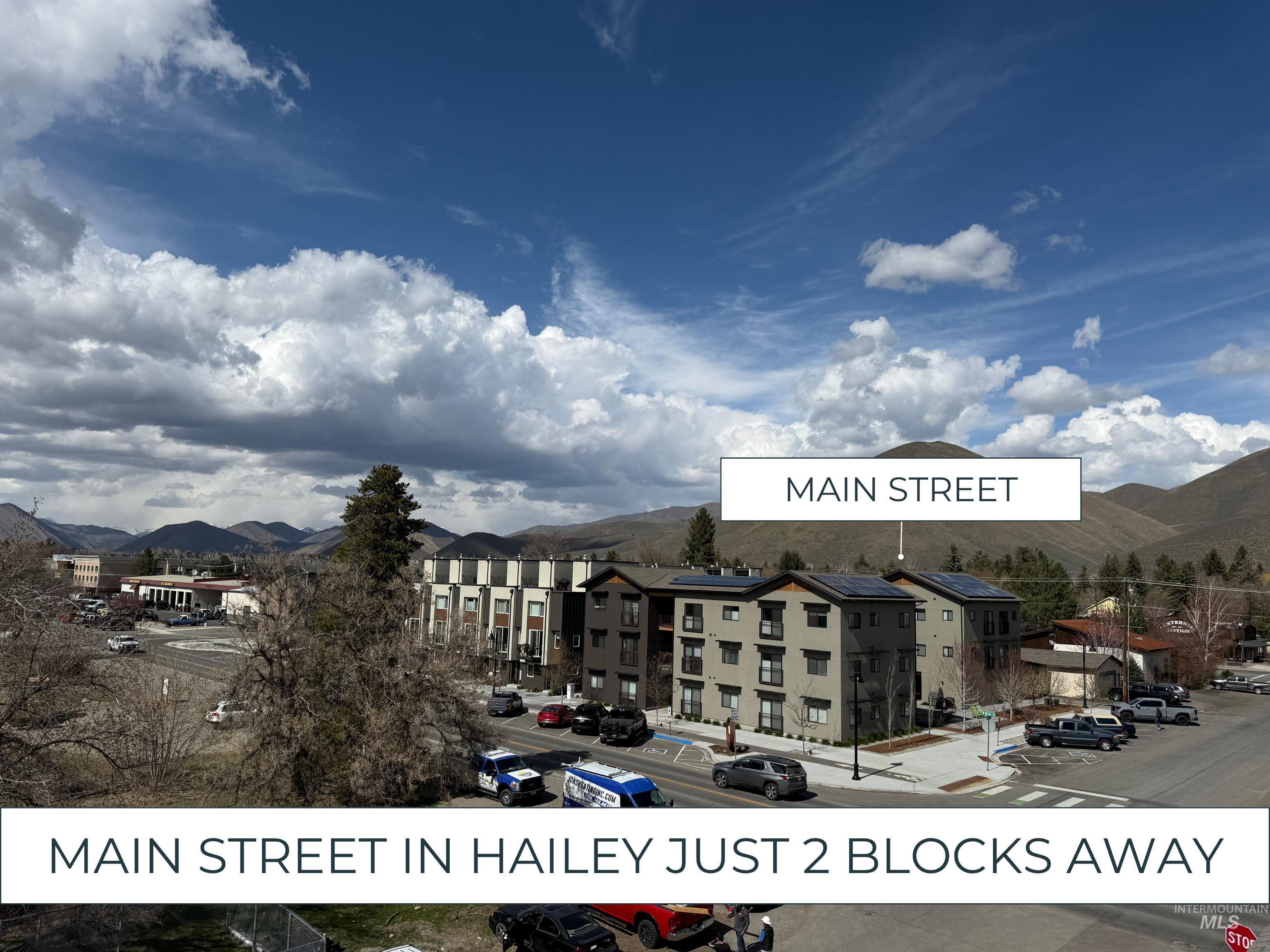 Exterior space with a mountain view