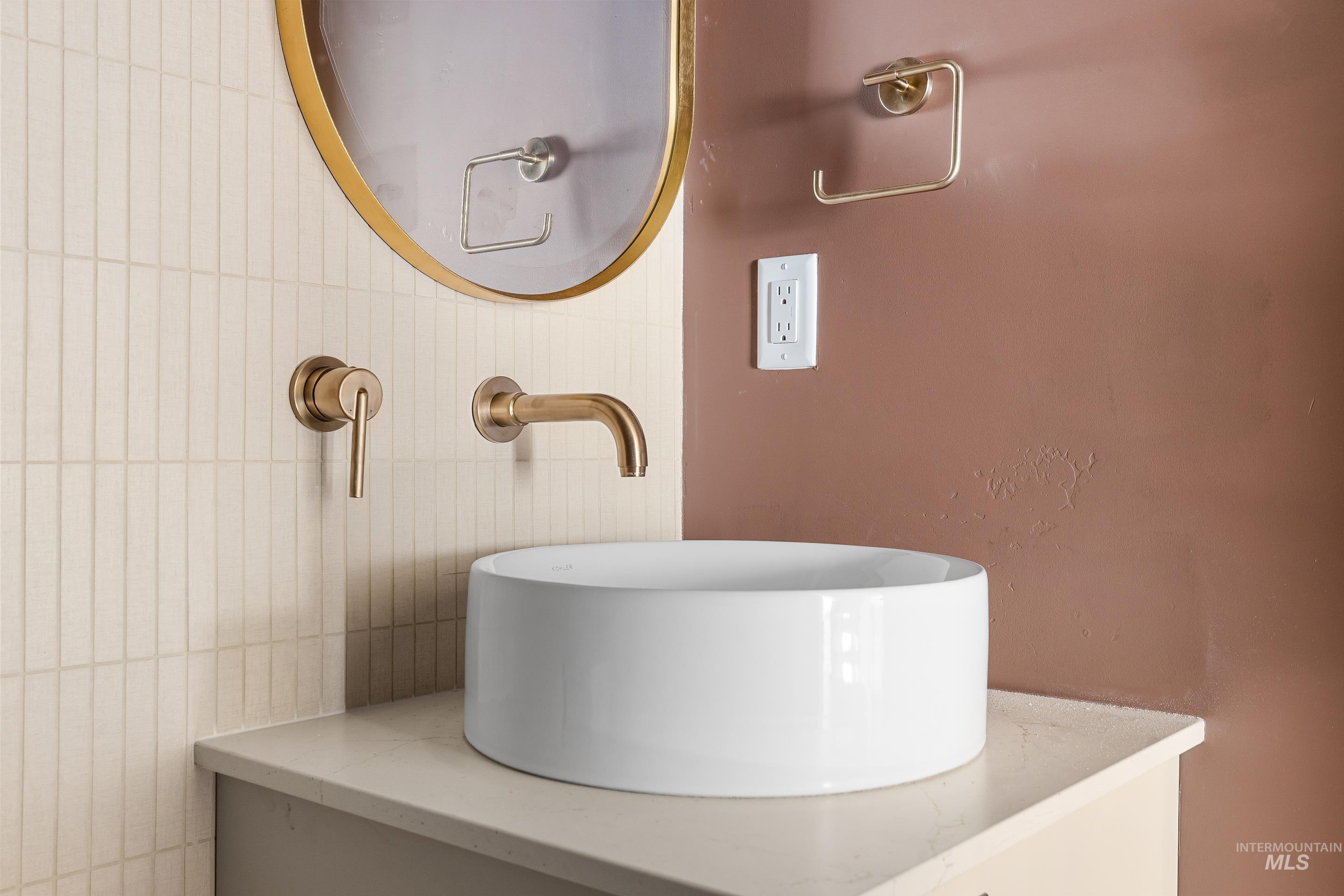 Bathroom featuring vanity