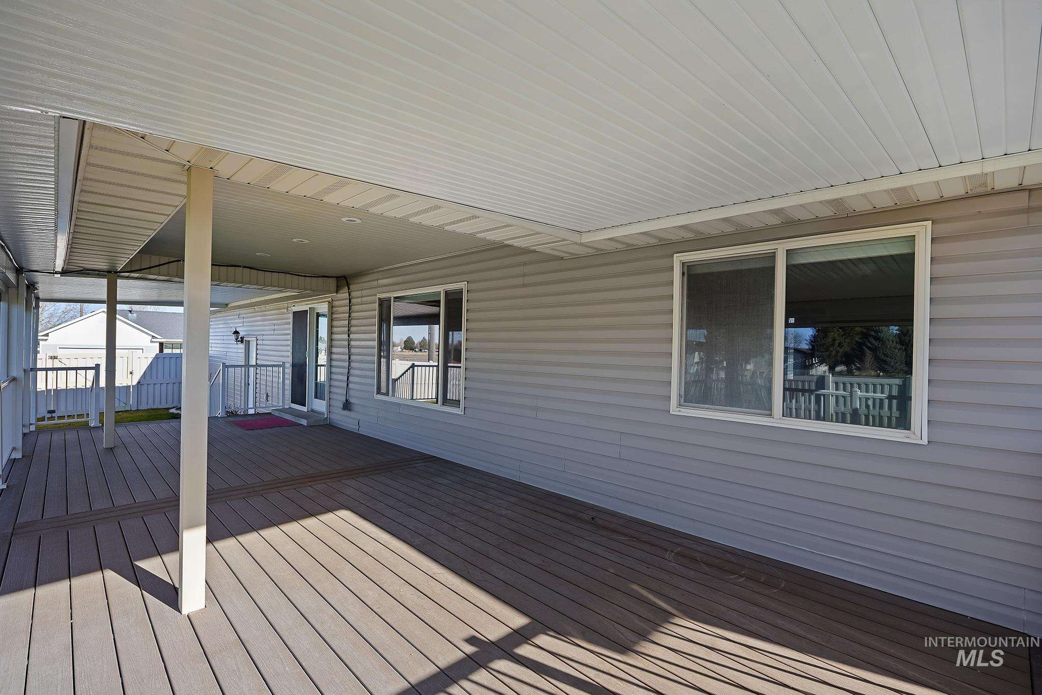 View of wooden terrace