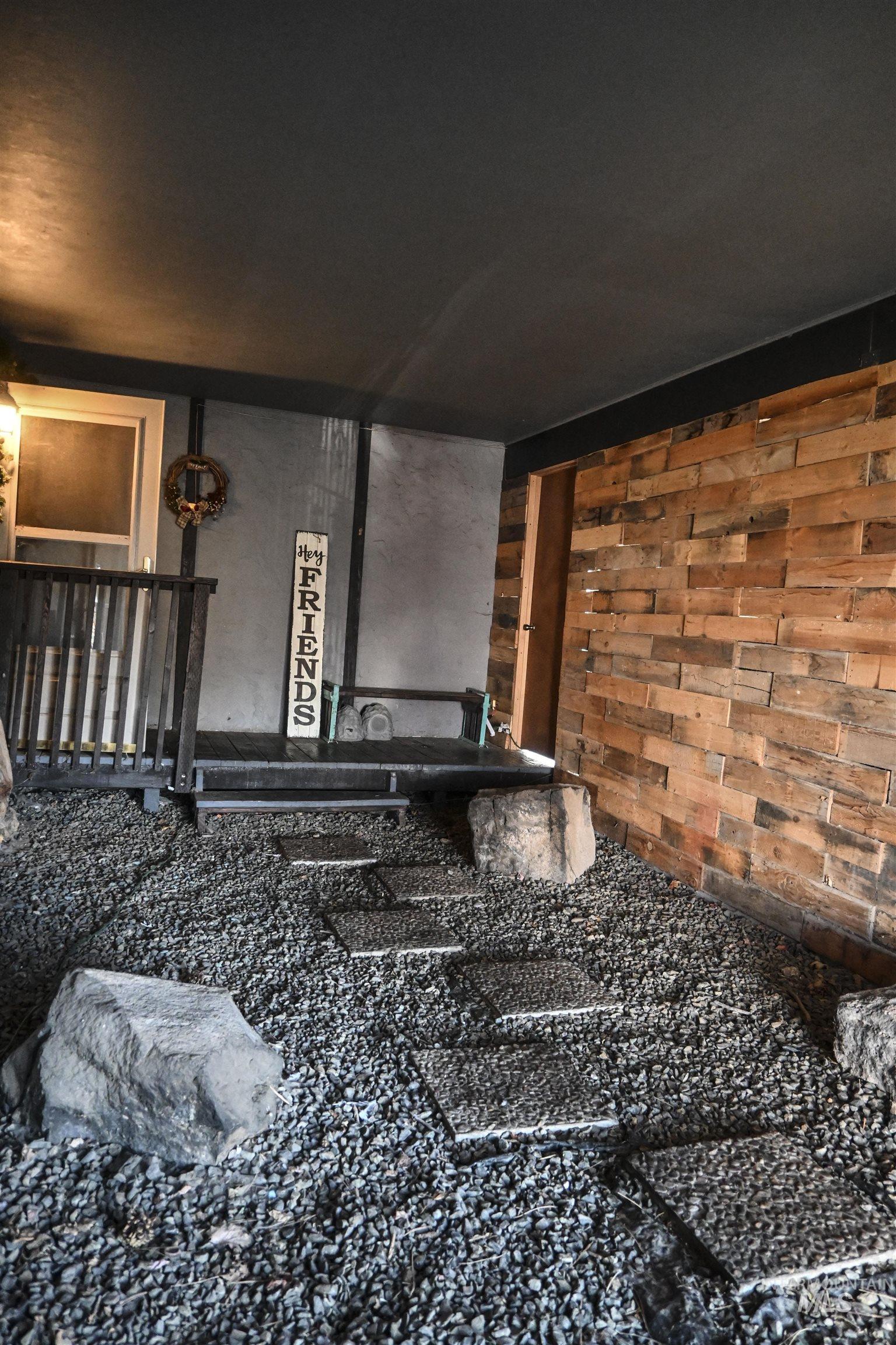 Interior space with wood walls