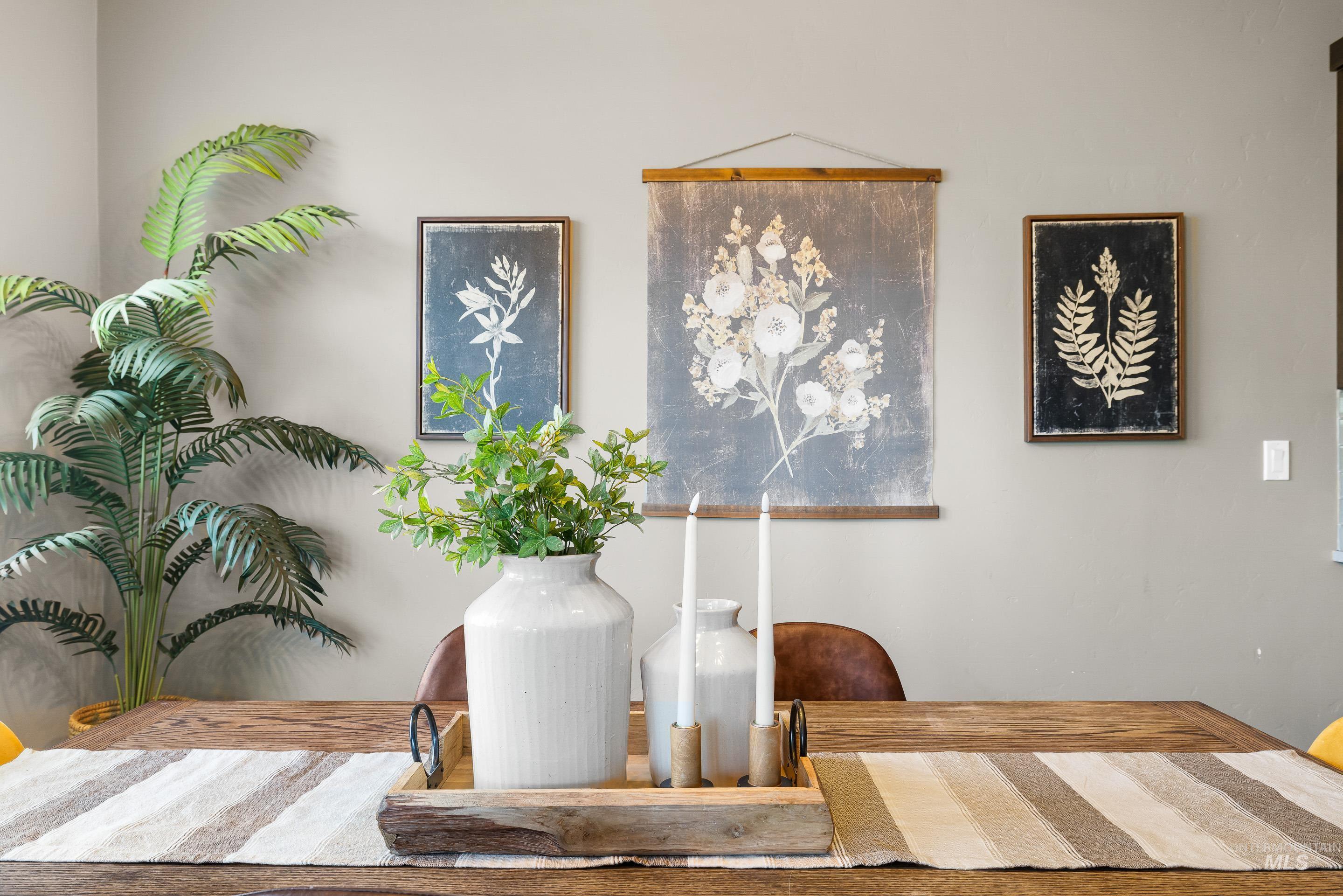 View of dining space