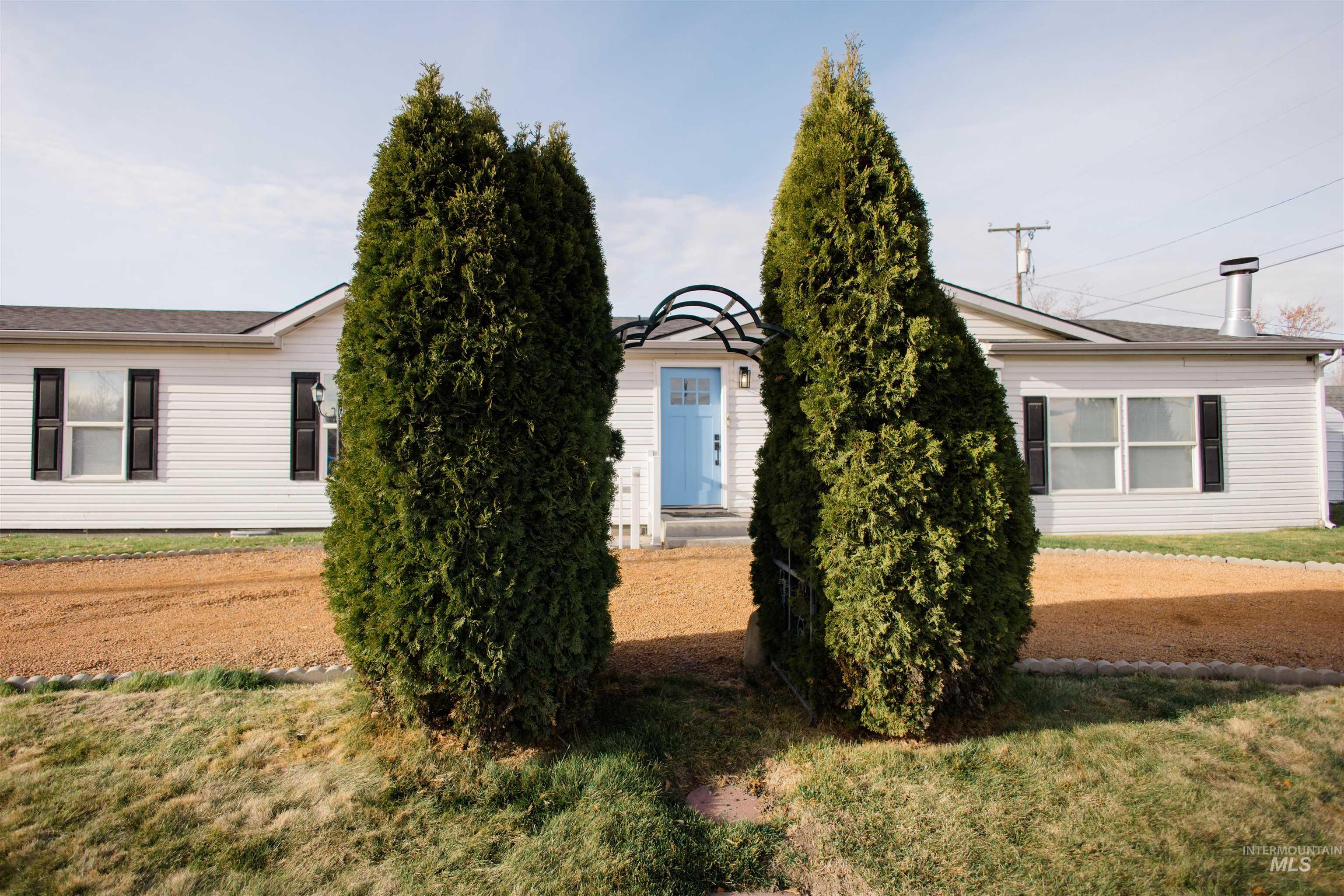 View of home's exterior featuring a yard