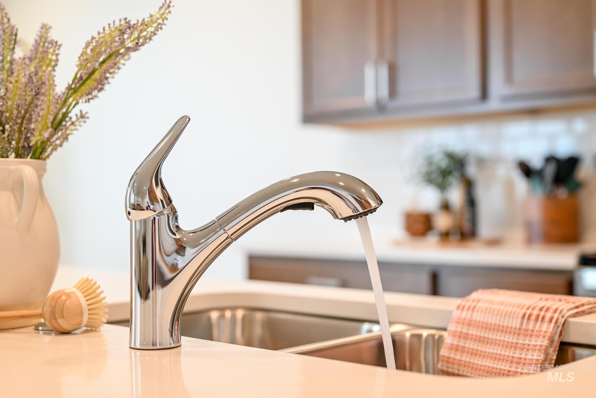 Kitchen view of a sink