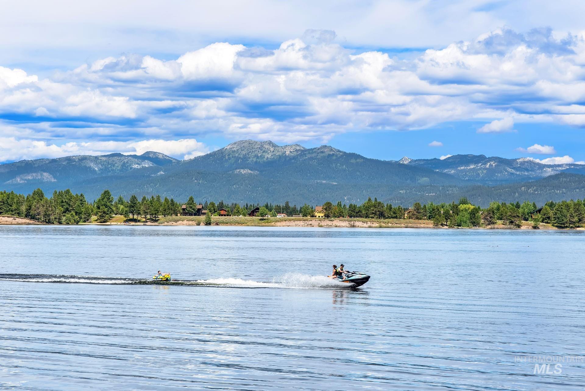 Water view featuring mountains