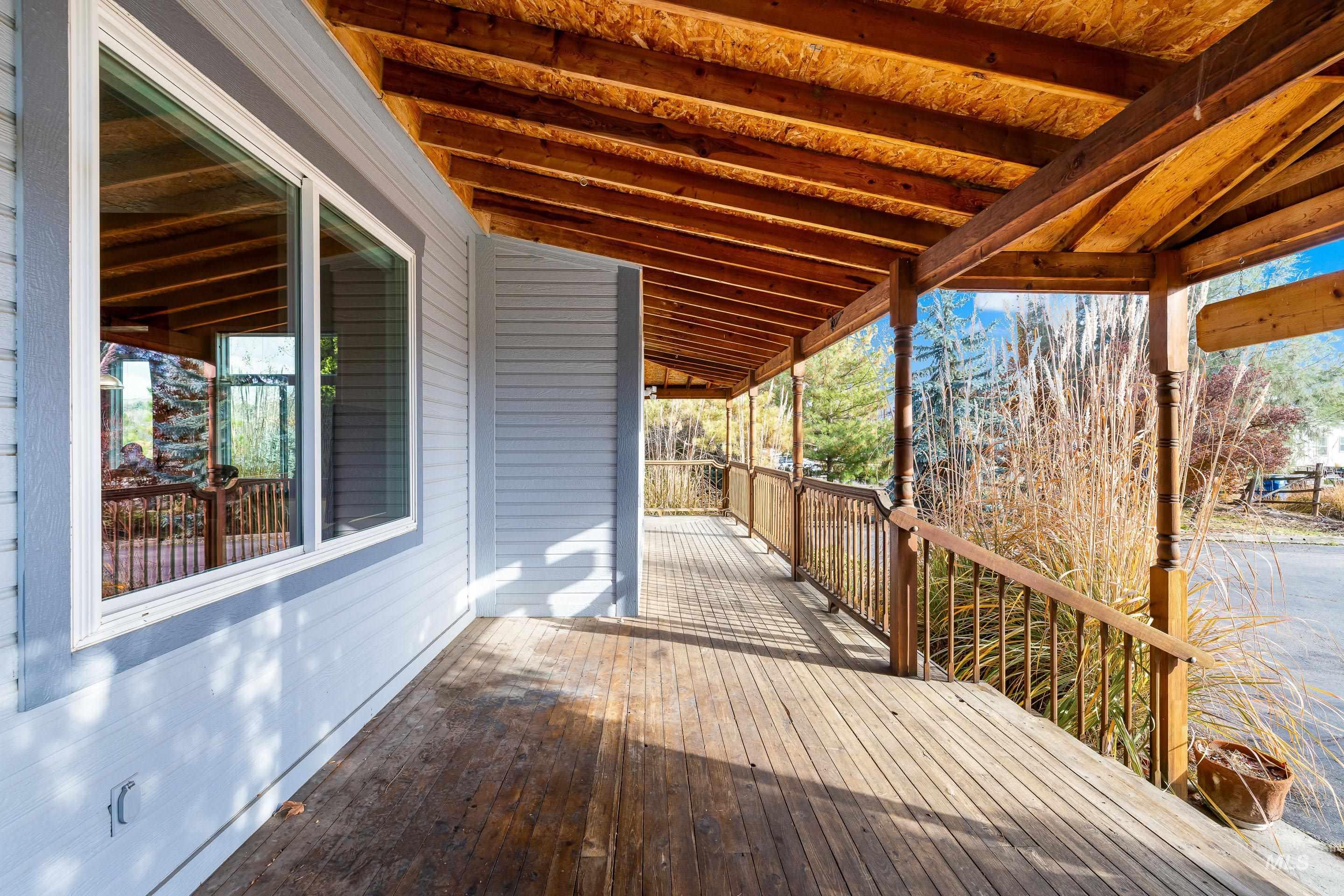 View of wooden terrace