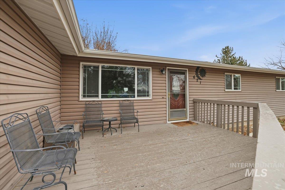 View of wooden terrace