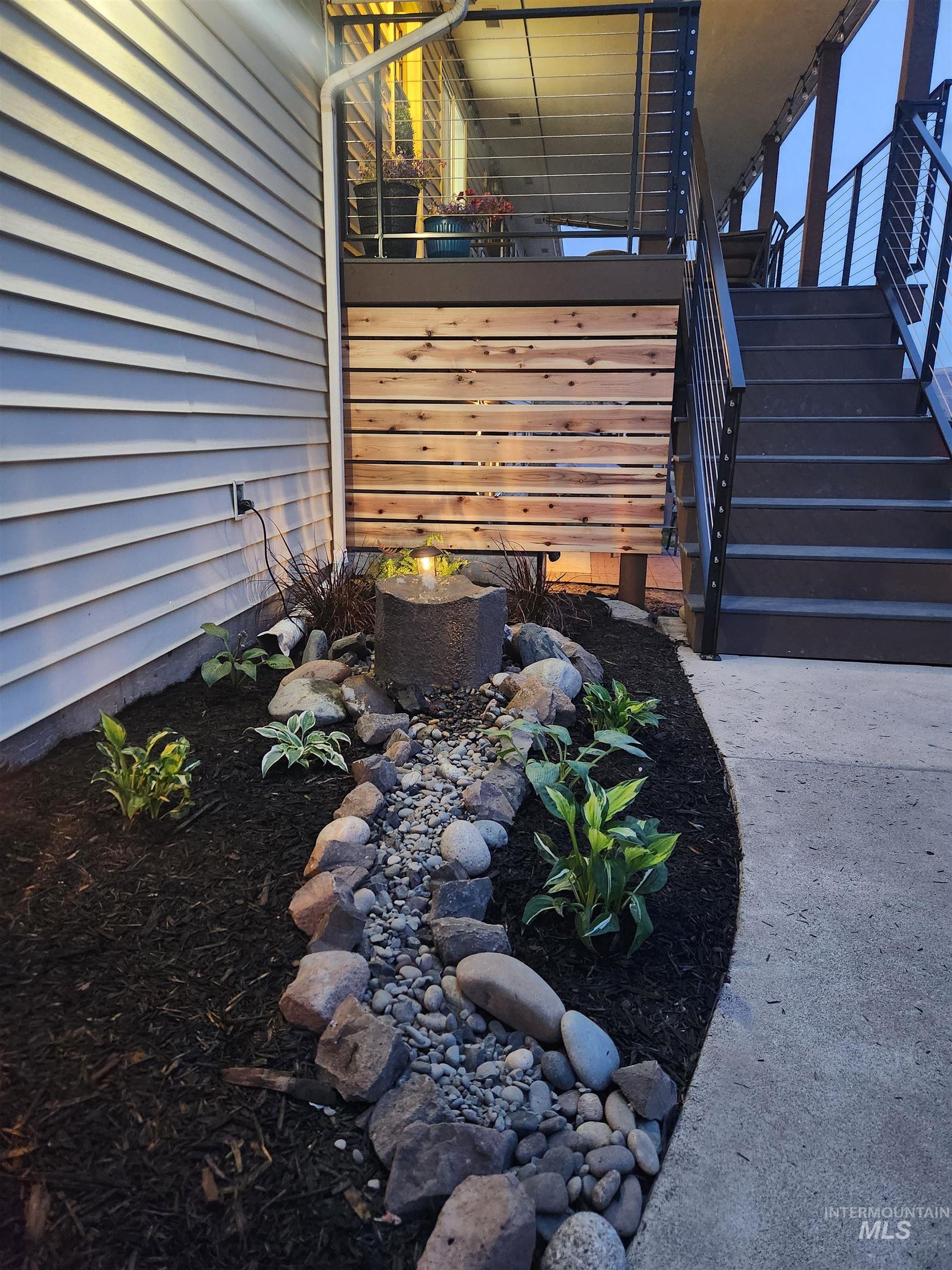 Exterior space featuring stairway