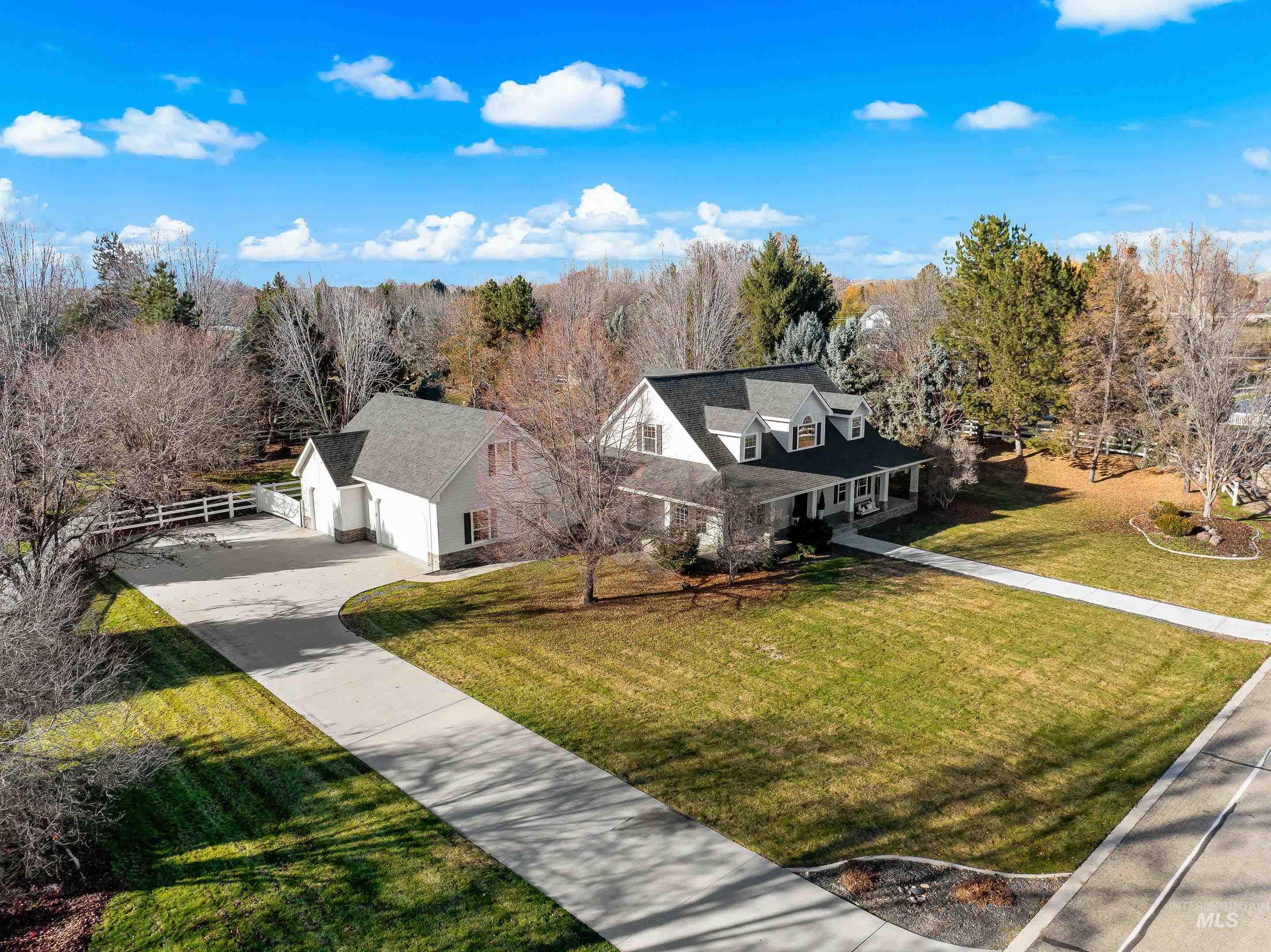 View from above of property