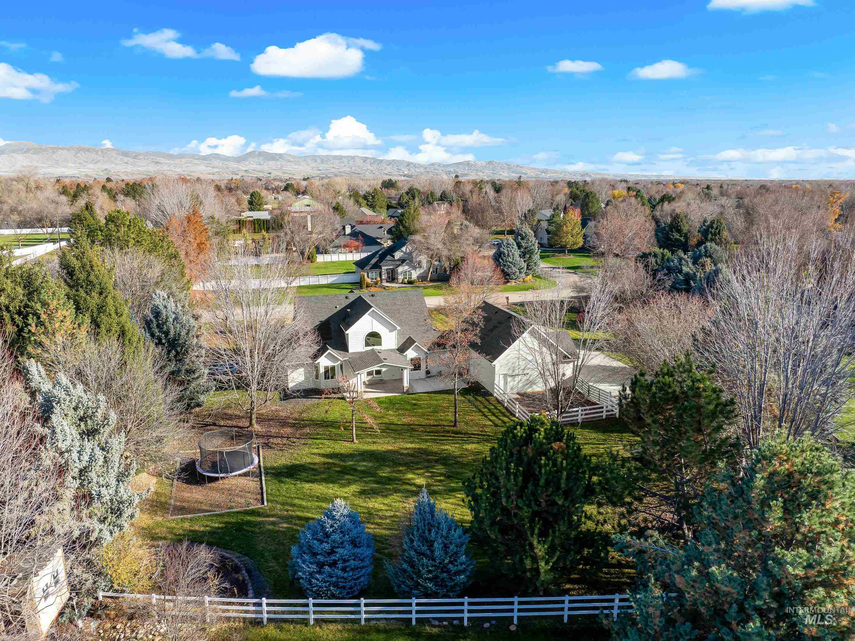 View from above of property