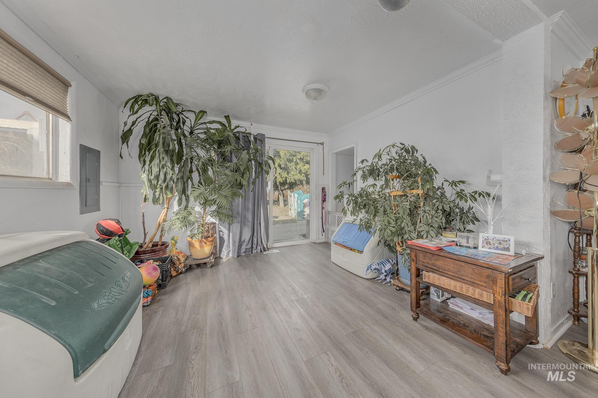 Sunroom with electric panel